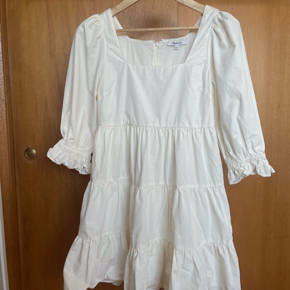 Madewell White Midi Dress
